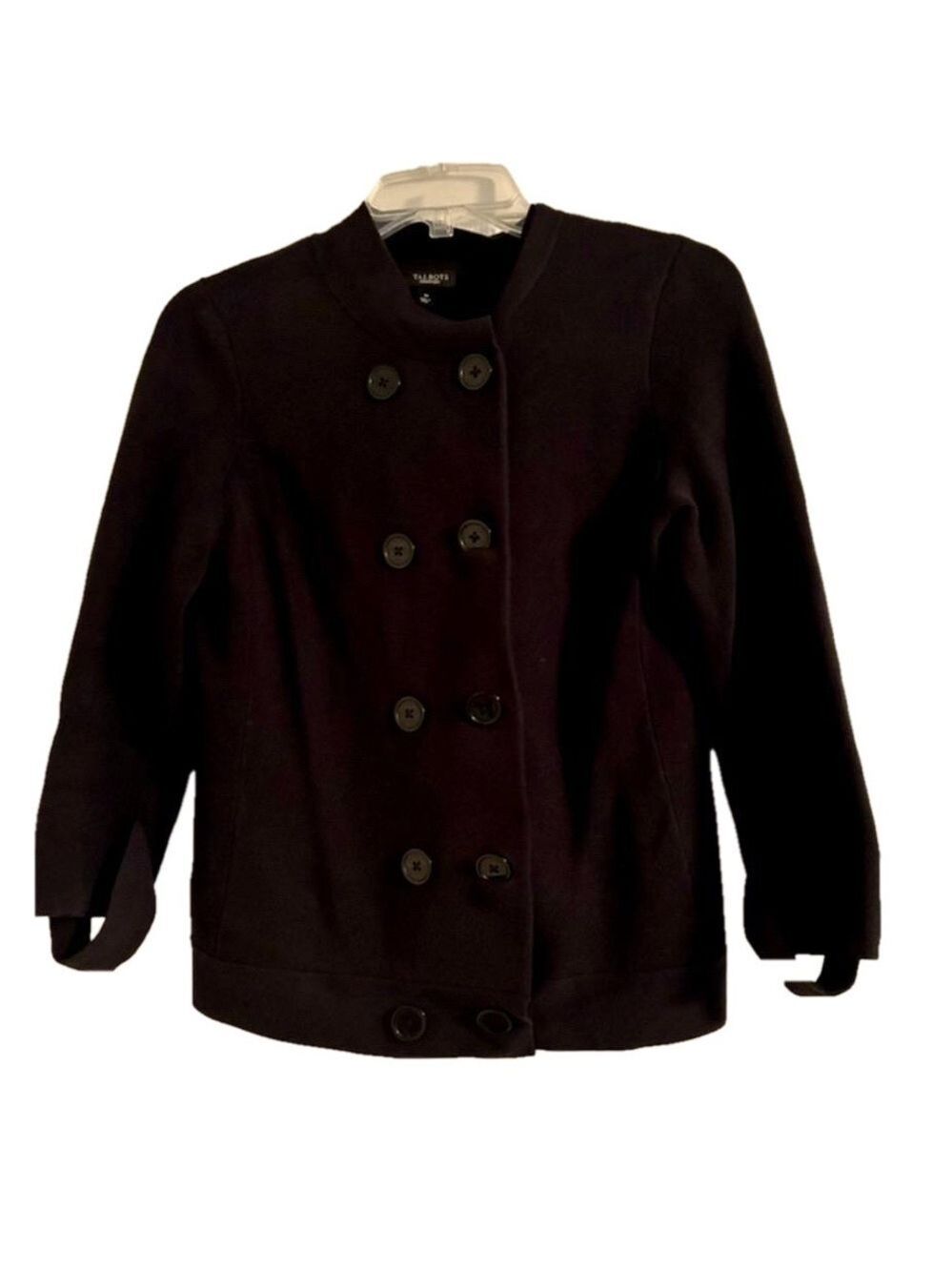 Talbots Women’s Black Blazer Sweater Jacket Size M